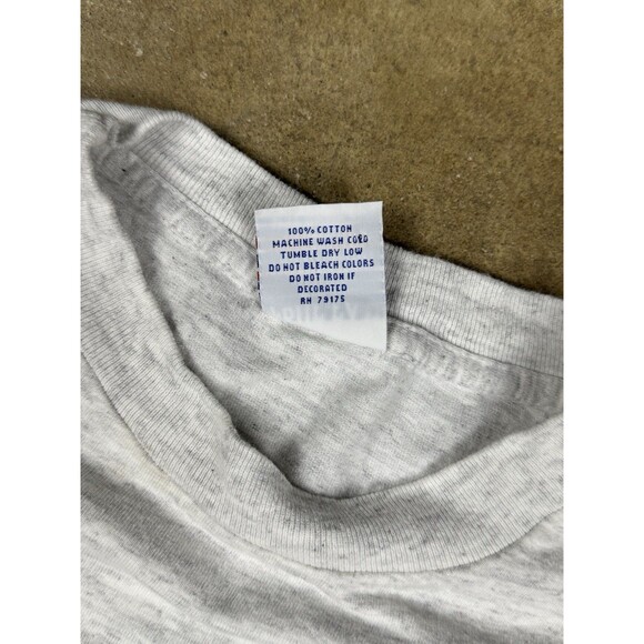 Vintage Buffalo Sabres NHL Shirt Men’s XL Ash Gray Single Stitch 90s Long Sleeve - Picture 4 of 7